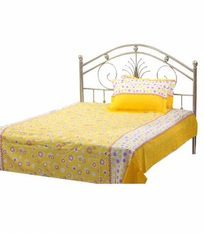 Home Tex Bluemoon Yellow Bedsheet