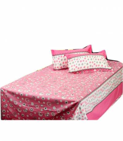 Home Tex Bluemoon Pink Bedsheet