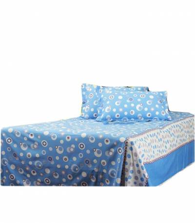 Home Tex Bluemoon Blue Bedsheet