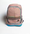 Adidas Round Pink & Black Stripes Backpack