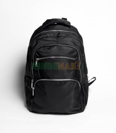 Fortune Multi Chain Pocket Black Color Backpack