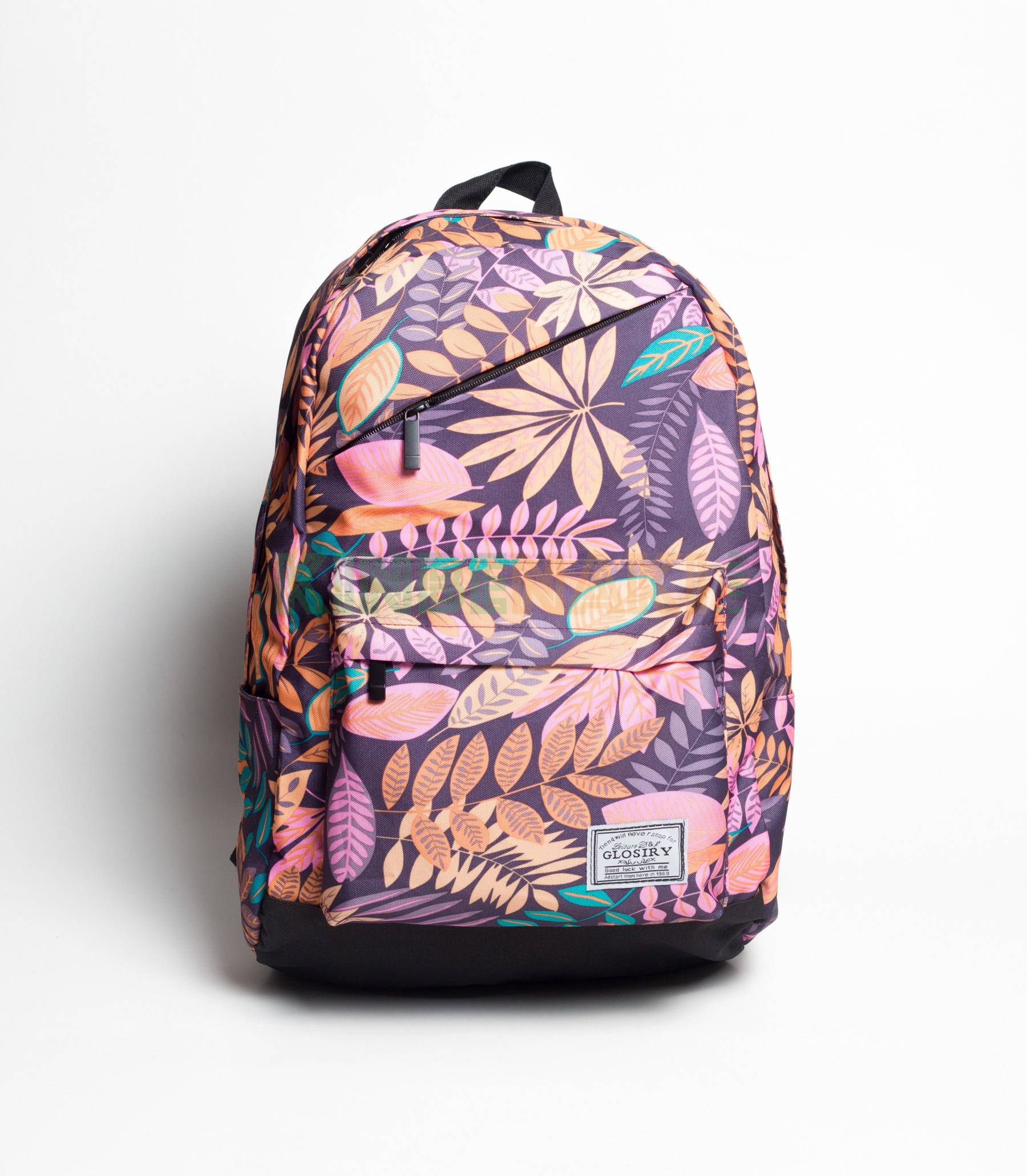 Glory Purple Flower Backpack For Girls 