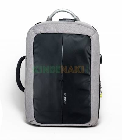 Season Black And Ash Color Anti Theft Backpack
