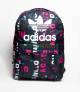 Adidas Dark Black Random Pink Letter Backpack