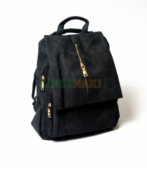 Denim Design Black Girls Mini Backpack